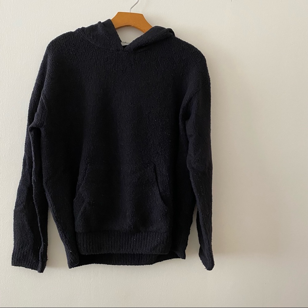Vince black wool hoodie